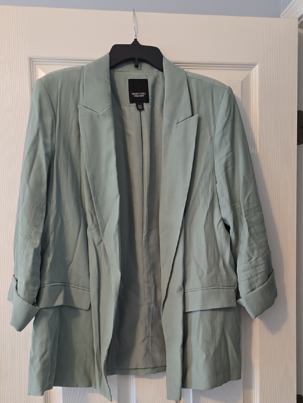 Sinply Vera Sage Green Open-Front Women's Blazer Size XXL